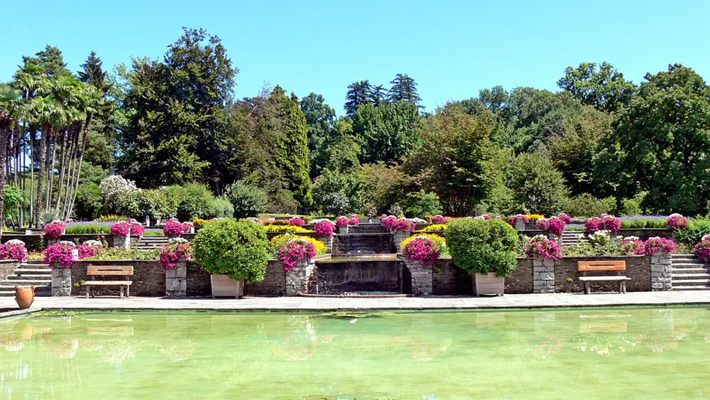 Gartenterrassen in der Villa Taranto in Pallanza-Verbania