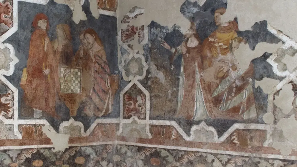Fresken im Castello di Arco