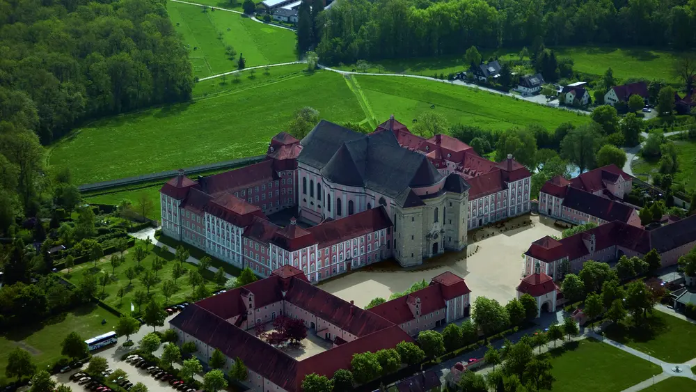 Luftaufnahme der Klosteranlage
