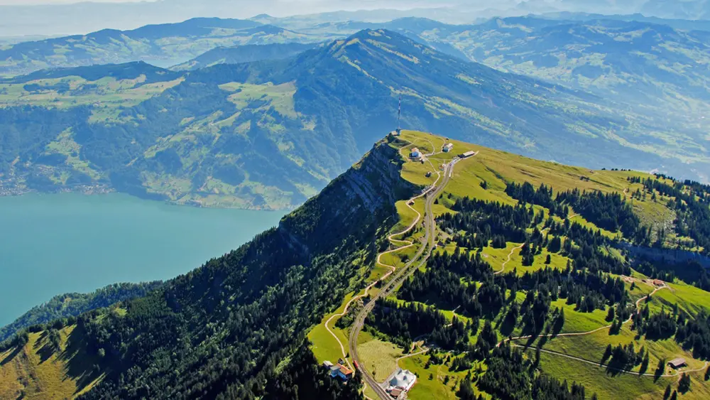 Blick auf Rigi Kulm
