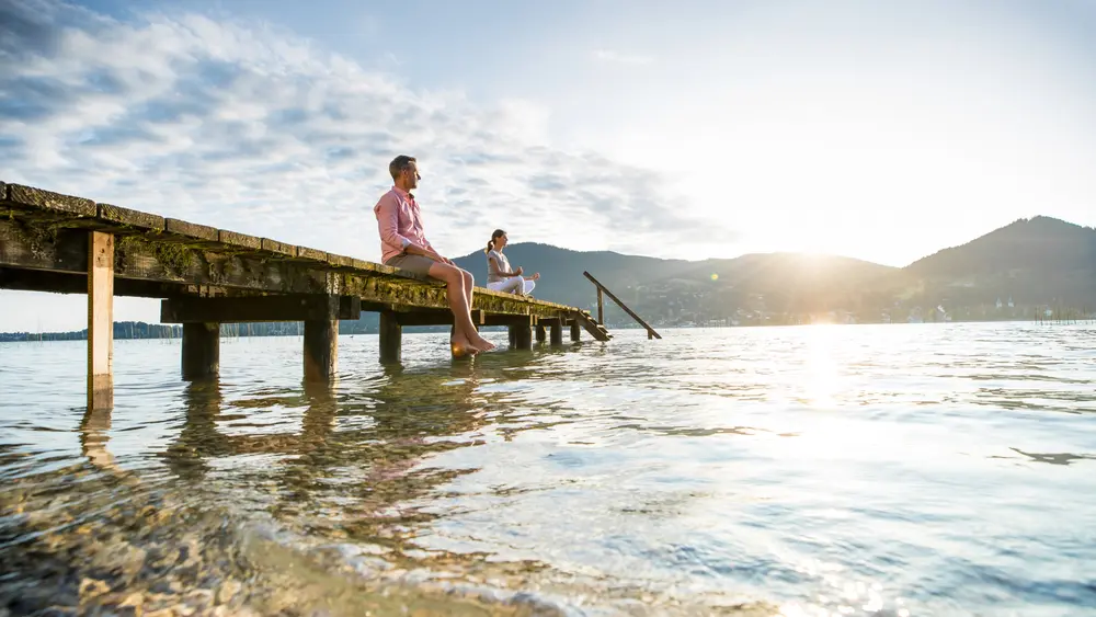Durchatmen und Entspannen am Ufer des Tegernsees in Bad Wiessee