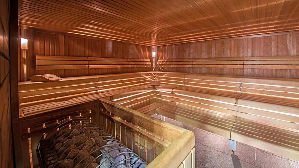 Sauna im Hallenbad Olympisches Dorf in Innsbruck