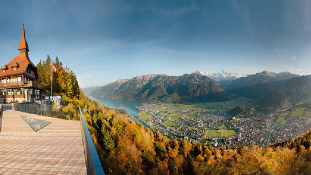 Panorama am Harder Kulm