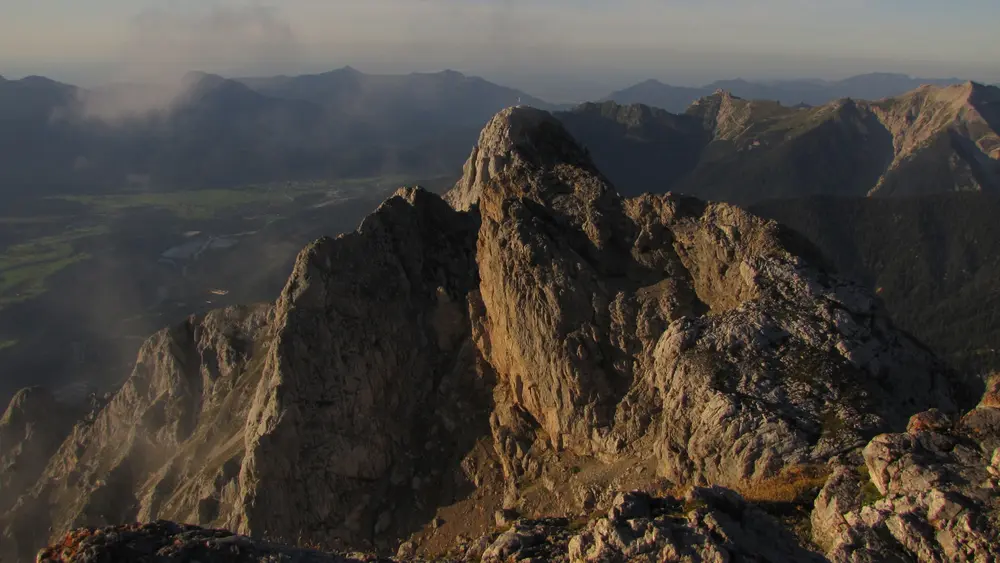 Blick auf die westliche Karwendelspitze