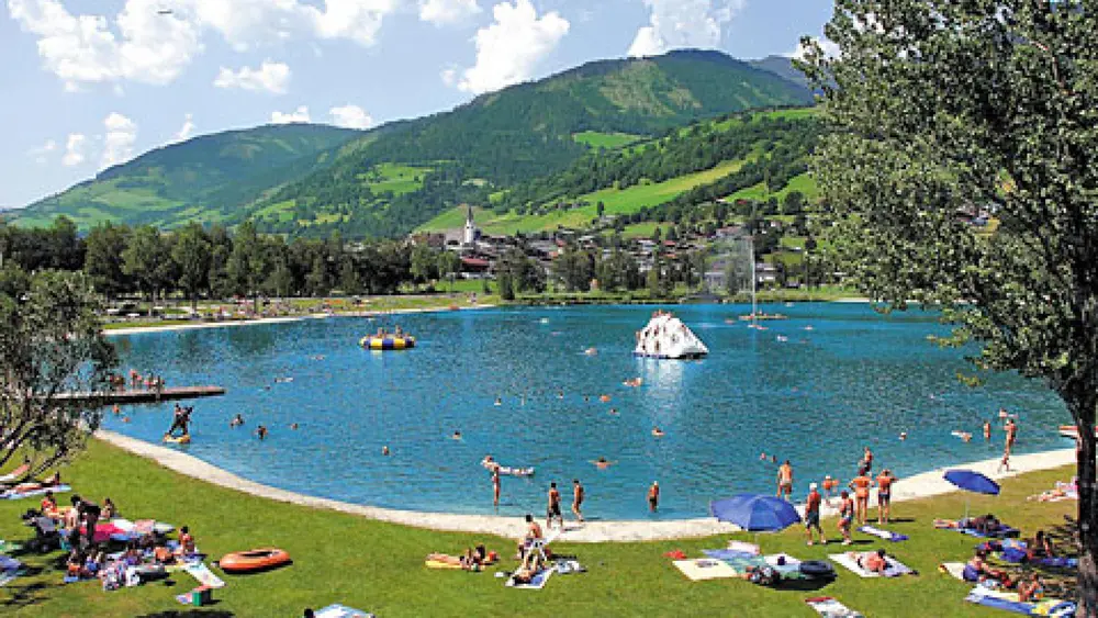 Der Erlebnisbadesee in Uttendorf