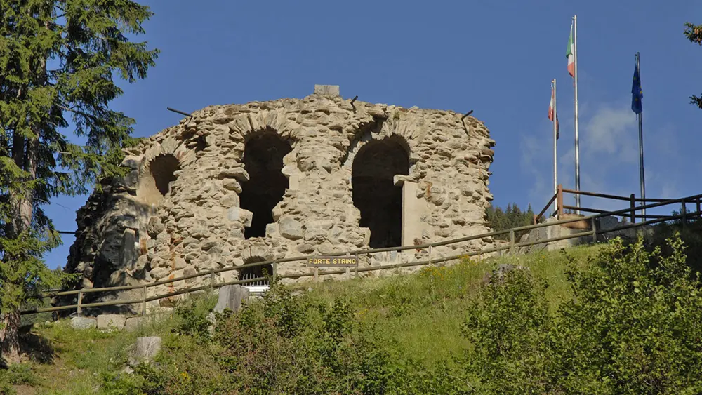 Ruine des alten Zollhauses am Tonalepass