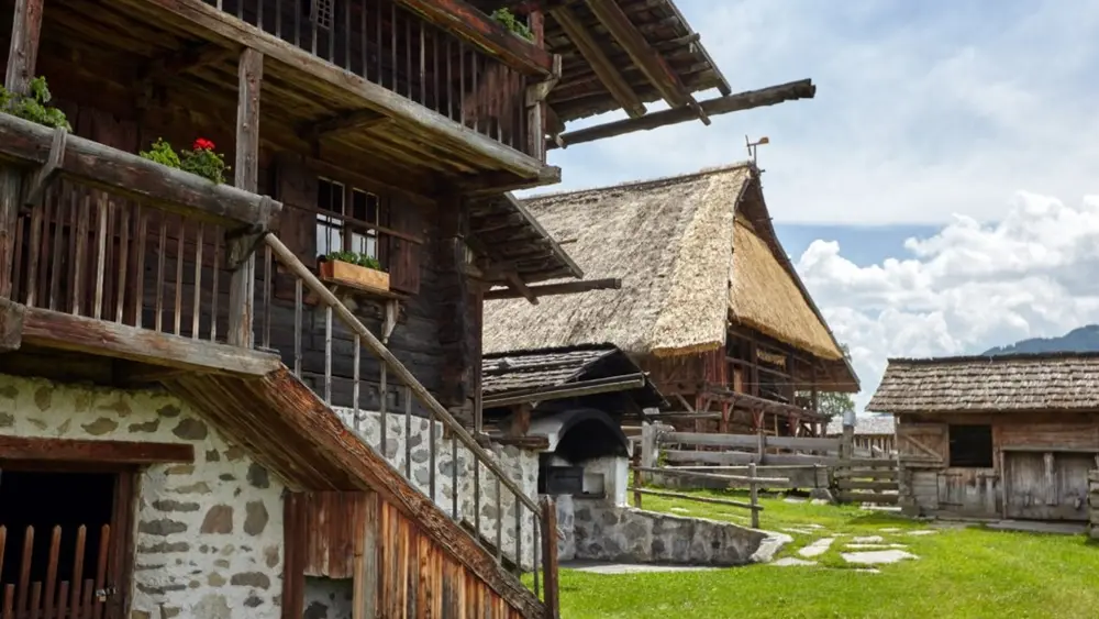 Bauernhäuser im Freigelände