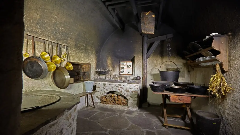 Rauchküche im Wohnhaus vom Trattmann