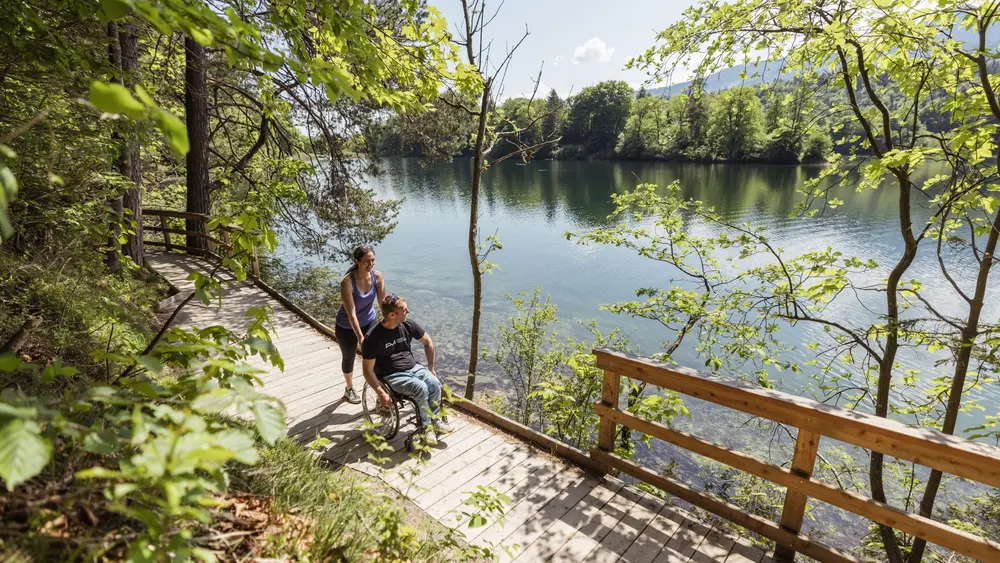 Barrierefreier Wanderweg am Reintalersee