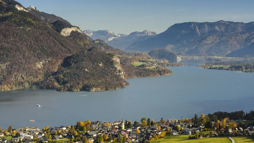 Blick über den Wolfgangsee