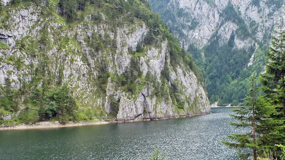 Blick auf den Salza-Stausee