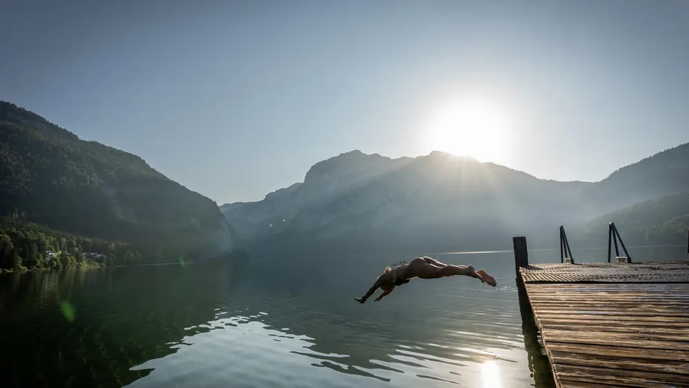 Baden im Altausseer See