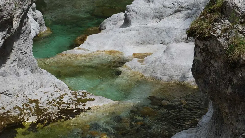 Blick von oben in die Trögerner Klamm bei Bad Eisenkappel