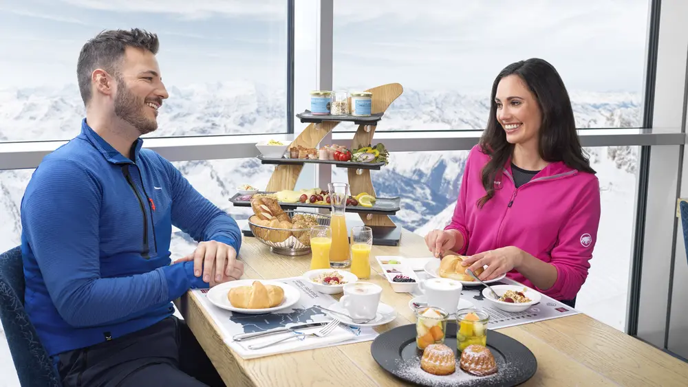 Gipfelfrühstück am Kitzsteinhorn