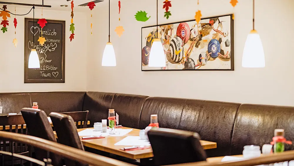 Blick ins Restaurant Kitsch & Bitter in Kaprun