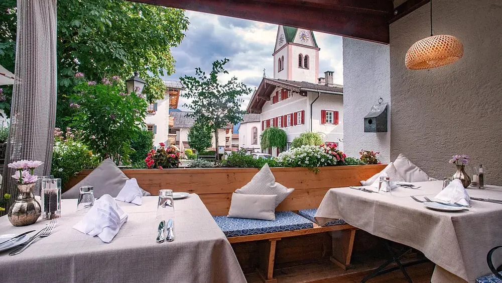 Gastgarten im Gasthof zum Nester