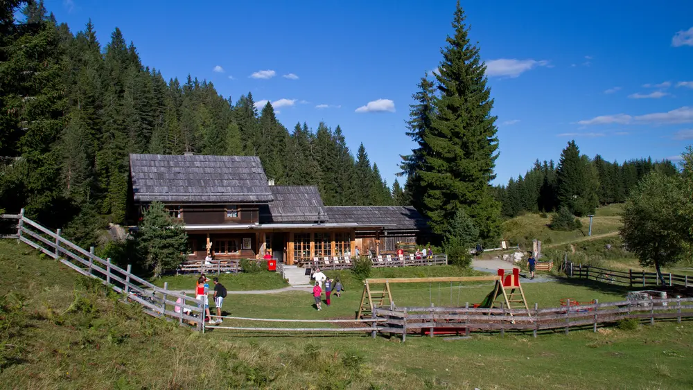 Blick auf die Naggler Alm
