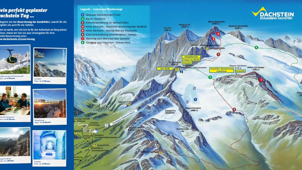 Übersichtskarte Dachstein