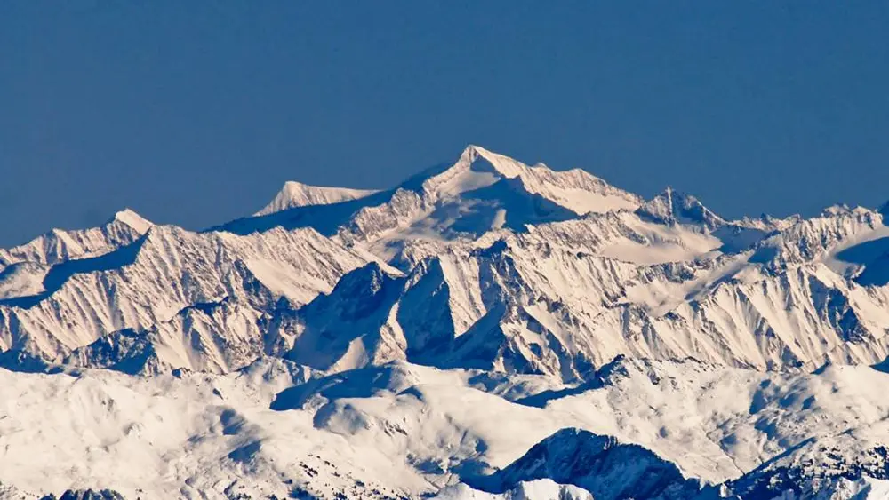 Blick von der Zugspitze Richtung Nordwesten auf den Großvenediger