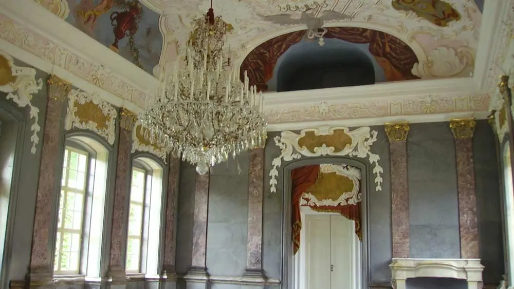Blick in den Festssaal des Alten Schlosses in Bayreuth