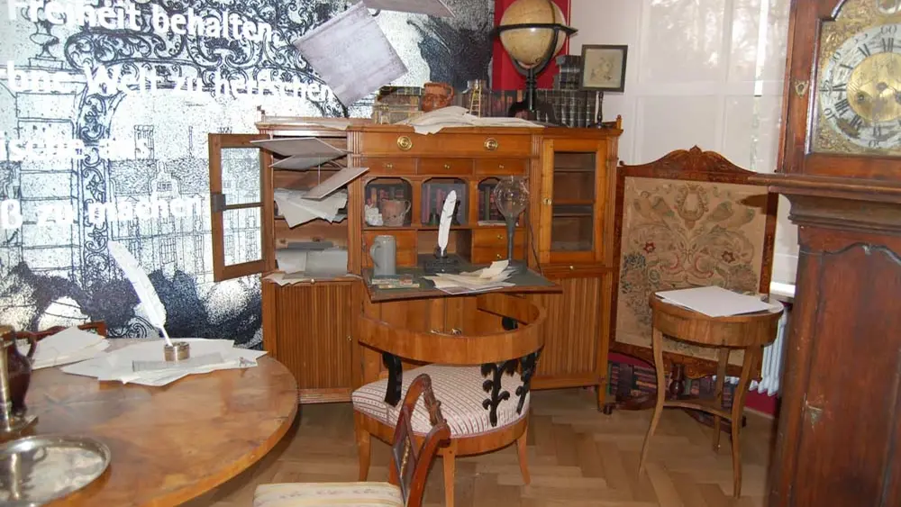Schreibstube von Jean Paul im Jean-Paul-Museum in Bayreuth