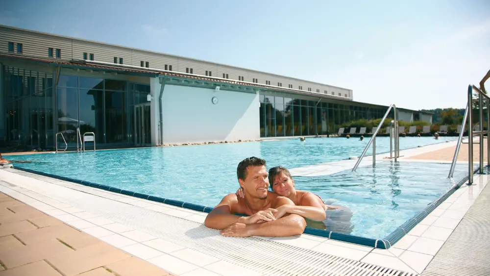 Außenbereich der Lohengrin Therme
