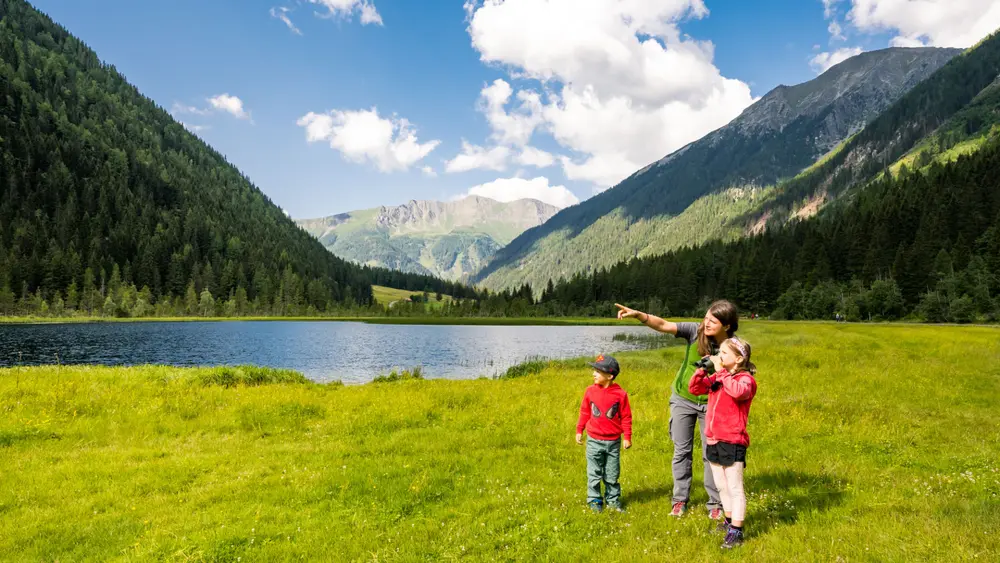 Familie am Stappitzer See