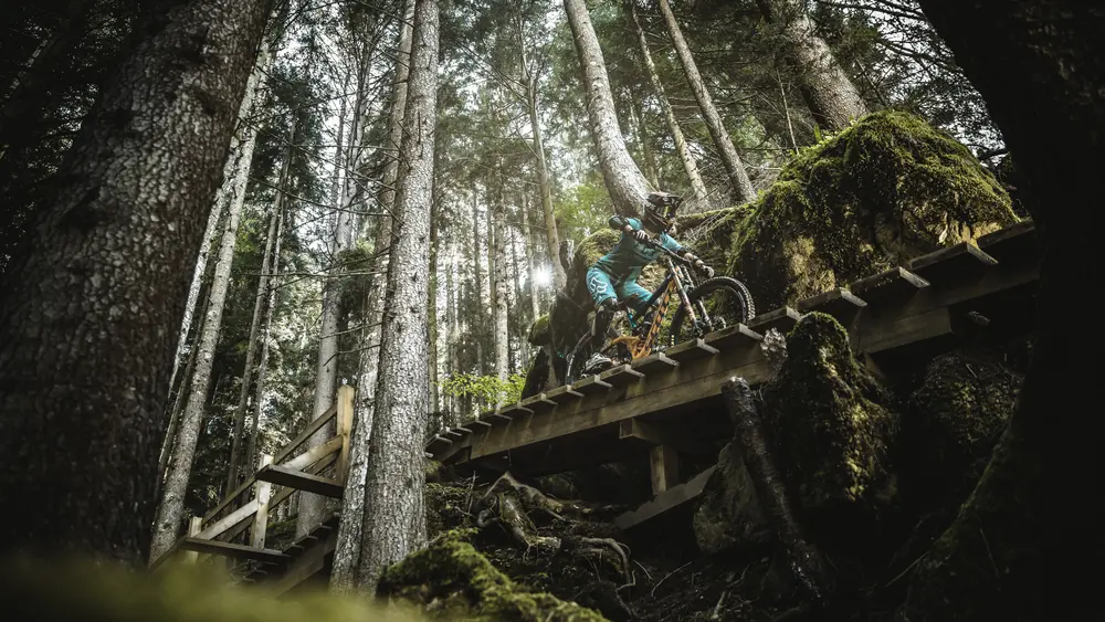 Unterwegs im Bikepark Leogang