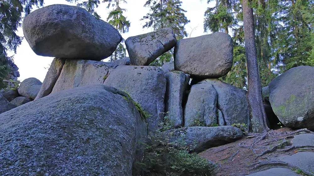 Granitblöcke im Luisenburg Felsenlabyrinth
