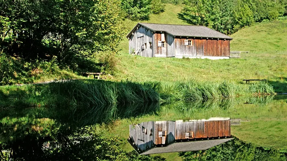 Die Vorsäßhütte im Naturerlebnis Holdamoos in Au-Schoppernau