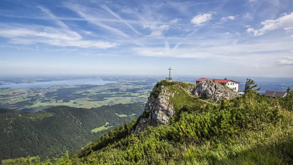 Blick auf den Hochfelln-Gipfel