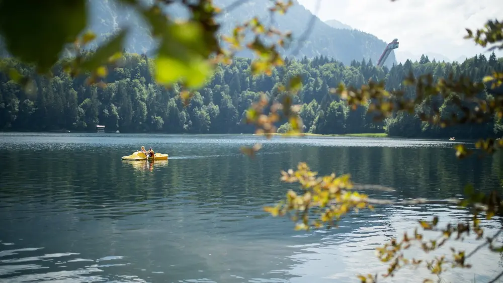 Tretboot auf dem Freibergsee