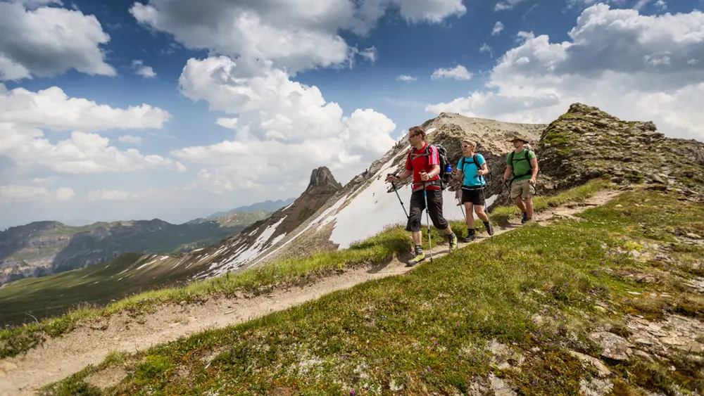 Wanderer auf dem Flumserberg
