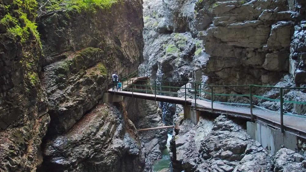 Blick in die Breitachklamm bei Oberstdorf