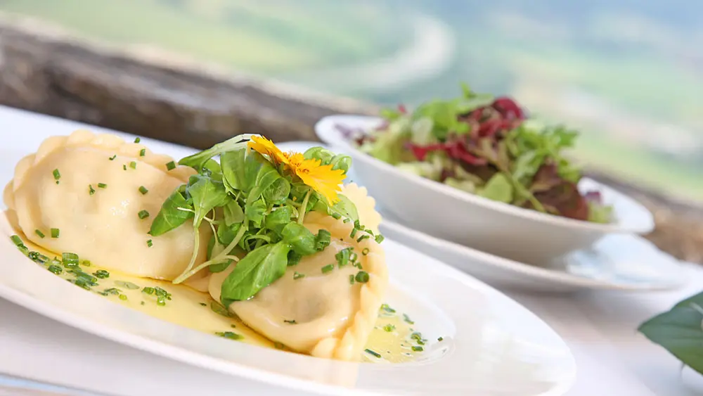 Kärntner Käsnudeln auf dem Kostale-Weg