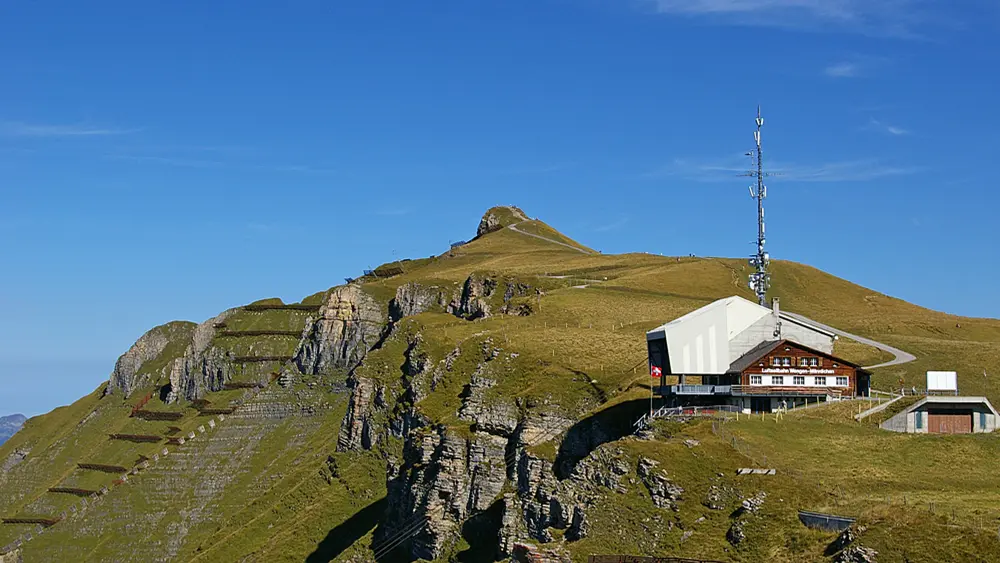 Blick auf den Gipfel des Männlichen