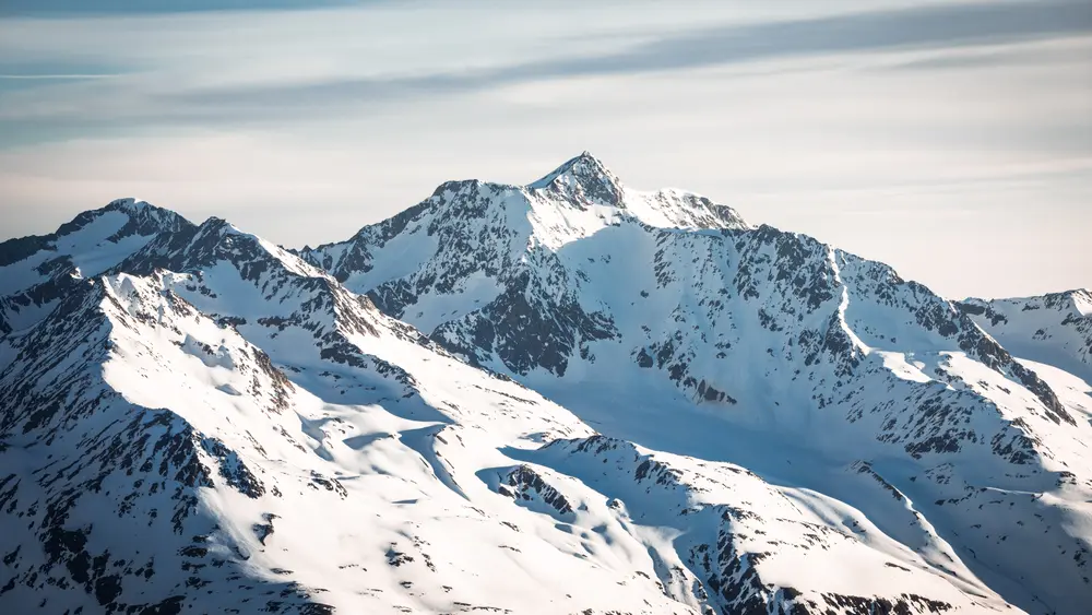 Die Wildspitze zählt auch im Winter als beliebtes Ziel für erfahrene Tourengeher und Bergsteiger