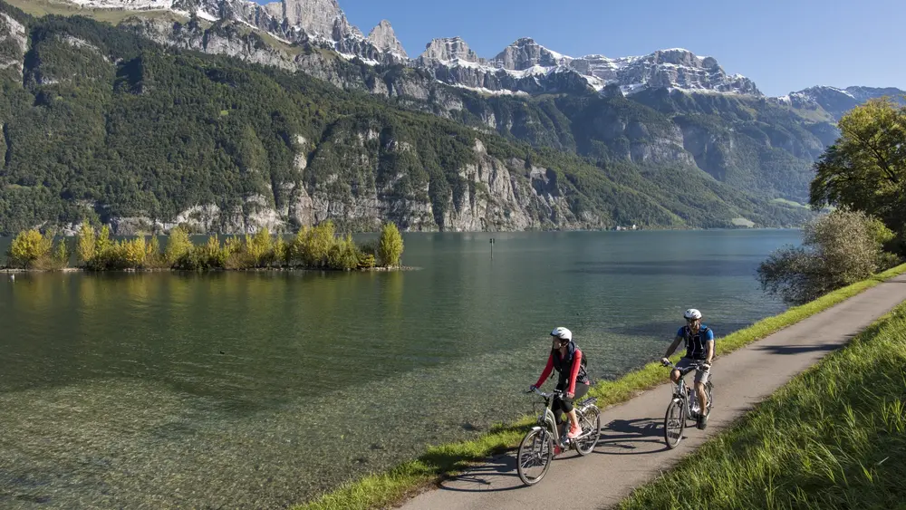 E-Biken am Walensee