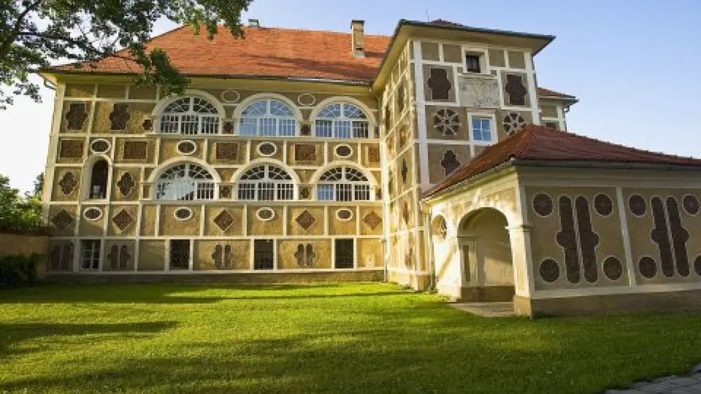 Das Renaissanceschloss Farrach aus dem 17. Jahrhundert