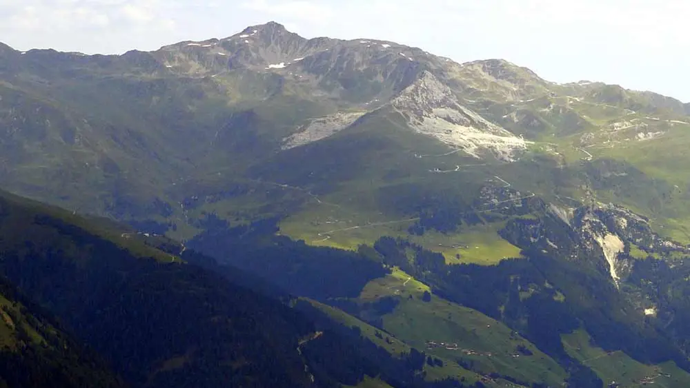Blick auf den Rastkogel von Südwesten aus