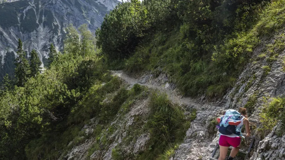 Am Lakaiensteig zwischen Fischbachalm und Soiernhaus