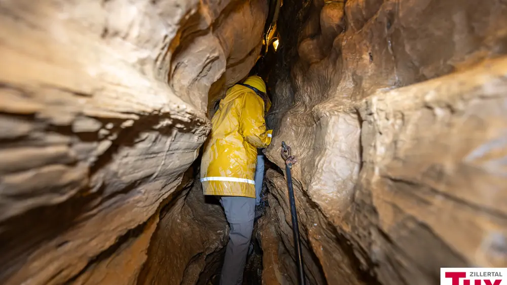 Die Touren durch die Spannagehöhle erfordern etwas Mut
