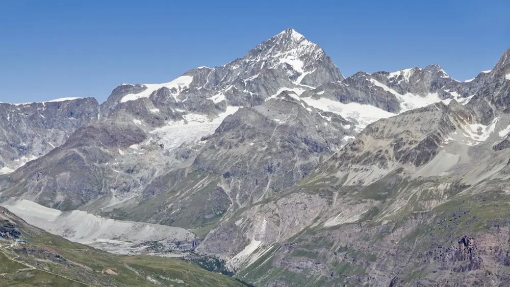 Blick auf den Dent Blanche vom Gornergrat aus