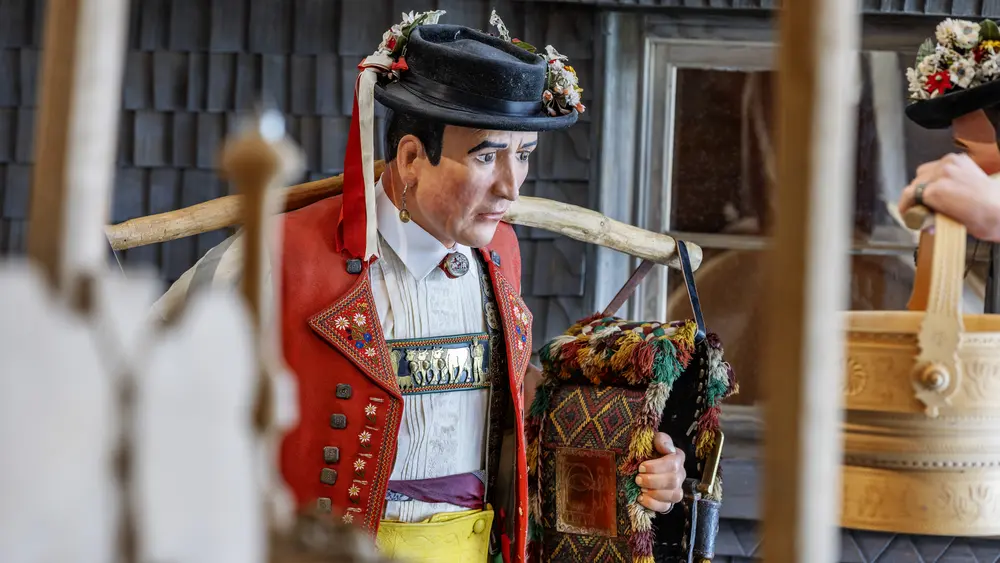 Figur im Appenzeller Volkskunde-Museum