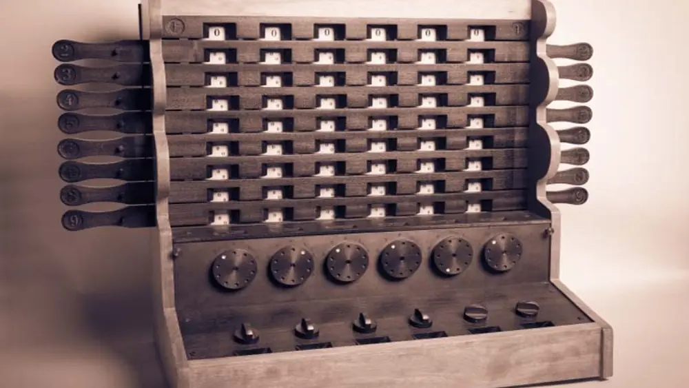 Rechenmaschine im Rechnermuseum Furtwangen