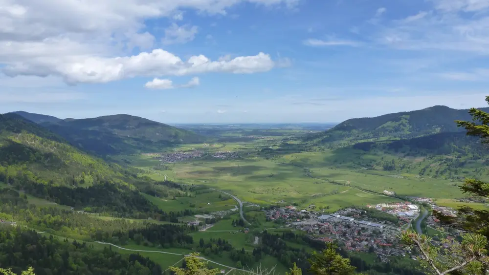 Ausblick vom Kofel in Oberammergau