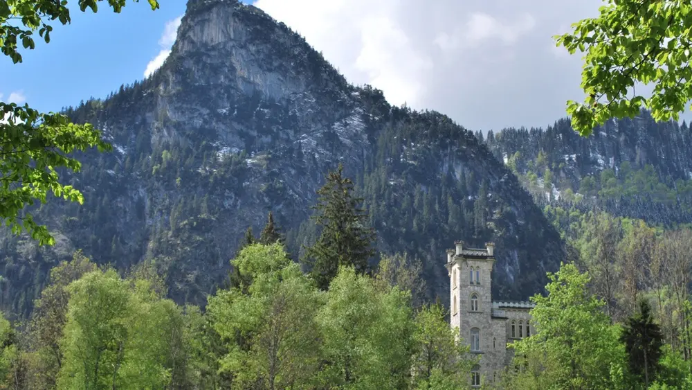 Blick auf den Kofel in Oberammergau