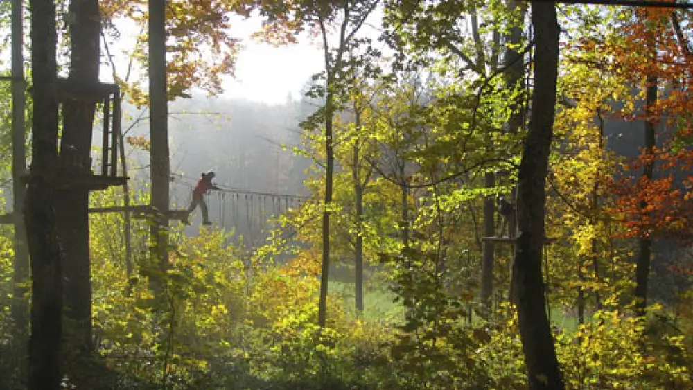 Parcours im Abenteuerpark Schloss Lichtenstein