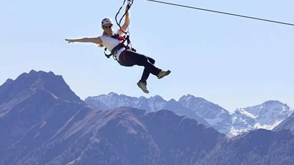 Drahtseilakt mit Adrenalingarantie