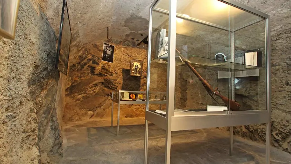 Ausstellungsraum Joseph-Samuel Farinet im Falschgeldmuseum Saillon